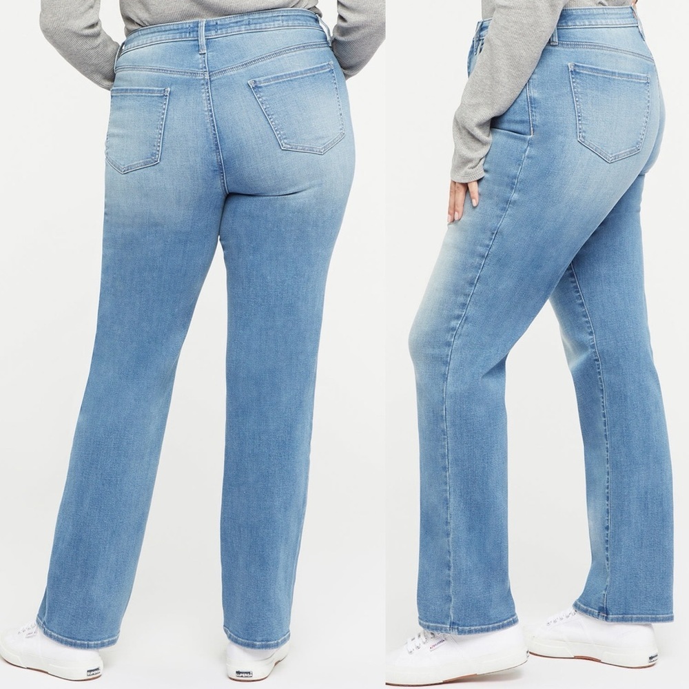NYDJ Relaxed Straight Jeans in Clean Brookes - Picture 4 of 10